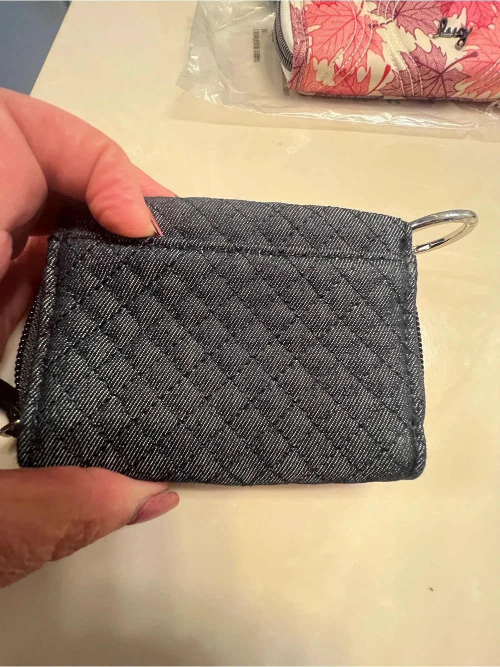 NWT Vera Bradley RFID card case:wallet gray - Picture 6 of 11